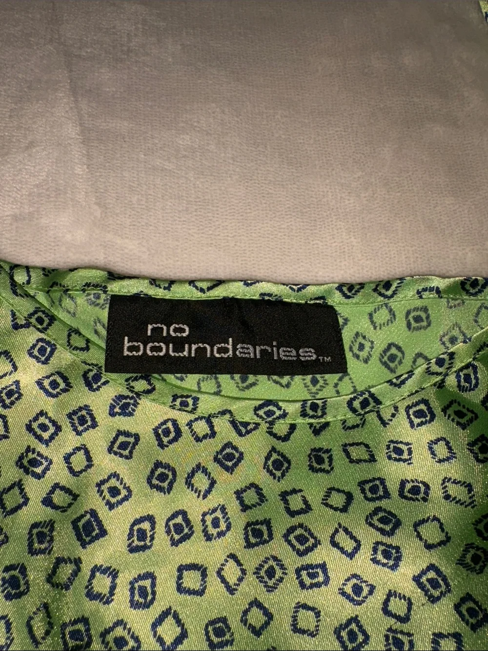 No Boundaries Green Printed lounge wear matching set
